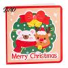 Merry Christmas Cards 10Pcs Greeting Set, Folding Cartoon Blank Santa Claus Note Cards, Festive Blessing for Holiday Gift