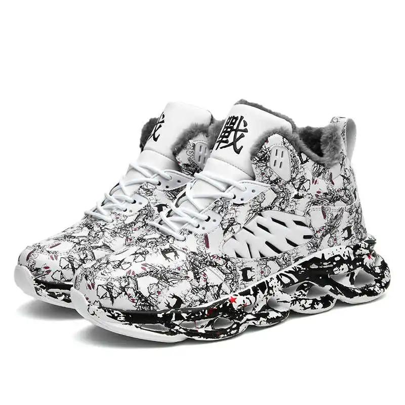 Fashion Mid Zimni Brand Basketball For Men Mary Jane Men's Comfortable Shoes Men Luxury Sneakers Sport Hand Made High-quality Style