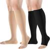 Sleep Elastic Open-Toe Compression Calf Socks