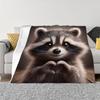 Adorable Raccoon with Heart Hands Blanket - Soft, Cozy, Stylish Decor for Ultimate Home Comfort and Ideal Gift Choice
