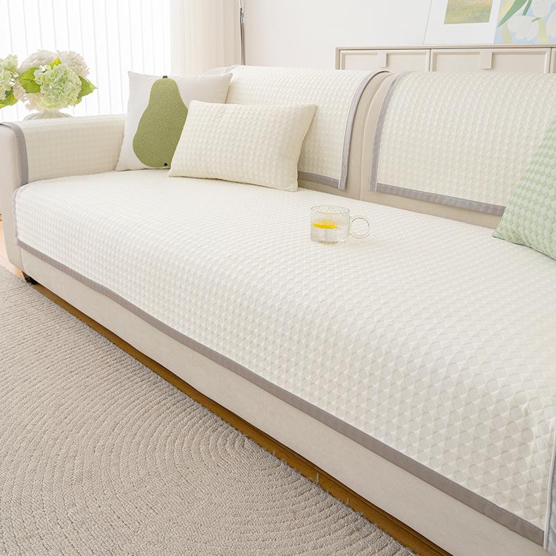 Sofa Cushion Summer Mat Seat Cushion Non-Slip Cool Cushion New Cover Cloth Towel Leather Summer High-End Cushion
