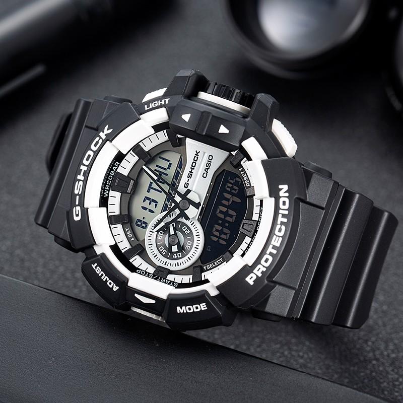 CASIO Men Liquid Crystal/Analog Dual Display Series Black Watch GA-400-1A GA-400-1A