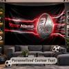 Wall Hanging Tapestry Custom NameSC Freiburg Pattern Personalized Printed Fabric Wall Decor