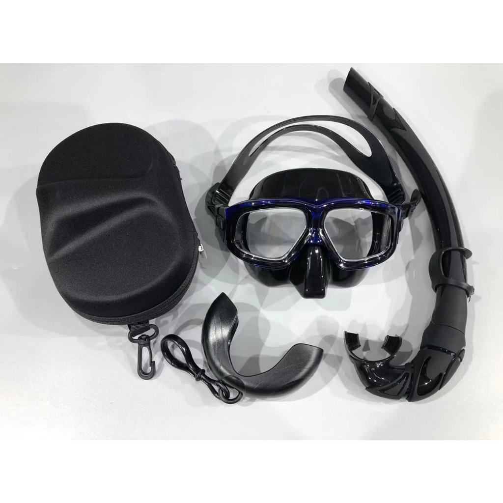 Professional Adult Silicone Waterproof Diving Mask, Diving Mirror, Anti Fog Floating Diving Set, Large Frame Deep Set