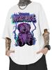 Sommer neu 100% Baumwolle Herren Rundhals Kurzarm Locker T-Shirt Oberteil Buchstaben bedrucktes T-Shirt Hohe Qualität Rockmusik Festival
