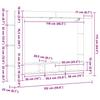 TV Cabinet White 152 X 22 X 113 Cm Particleboard