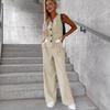 2024 Women's Cross-Border Fashion Vest & Casual Set
