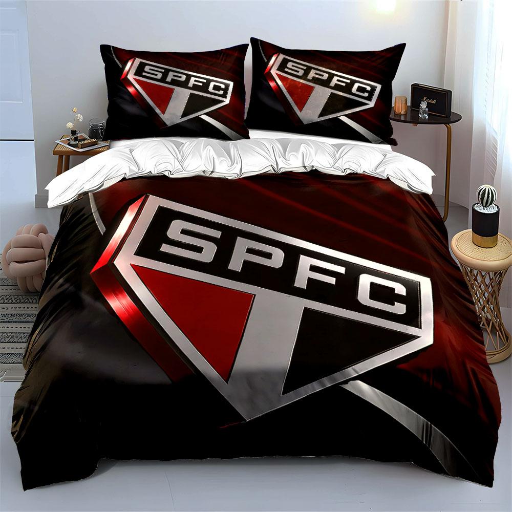 "SPFC Logo Bedding Set" Bedding Duvet Cover Set Duvet Cover Pillowcases (1 * Duvet Cover 2 * Pillowcases, Without Duvet Insert)
