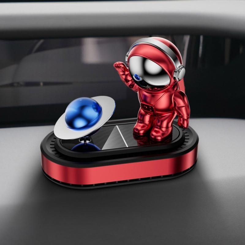 Solar Powered Astronaut Air Freshener Decoration Essential Oil Diffuser Car Ornament Fragrances Dispenser