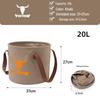Mingtu Portable Foldable Outdoor Washbasin & Water Bucket for Camping, Travel, and Fishing