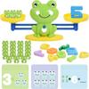 Frosch Waage Spielzeug, Zahlen Zählbausteine Spiele, Montessori Mathe Spiele für Kinder, Vorschule Kindergarten Lern Geschenk