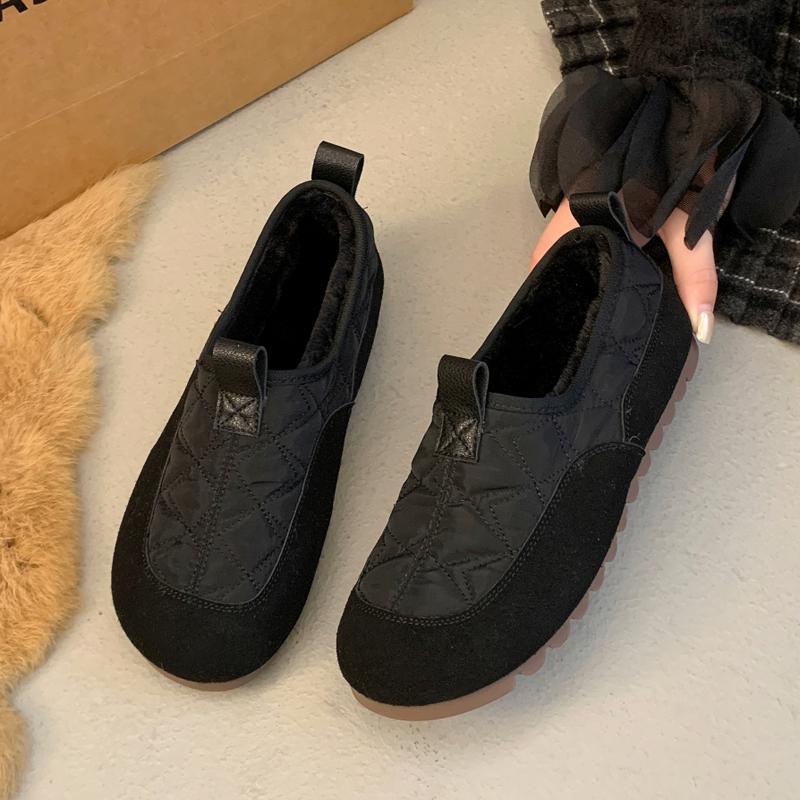 Winter high-top cotton shoes beef tendon sole velvet cloth shoes snow shoes medium shoes