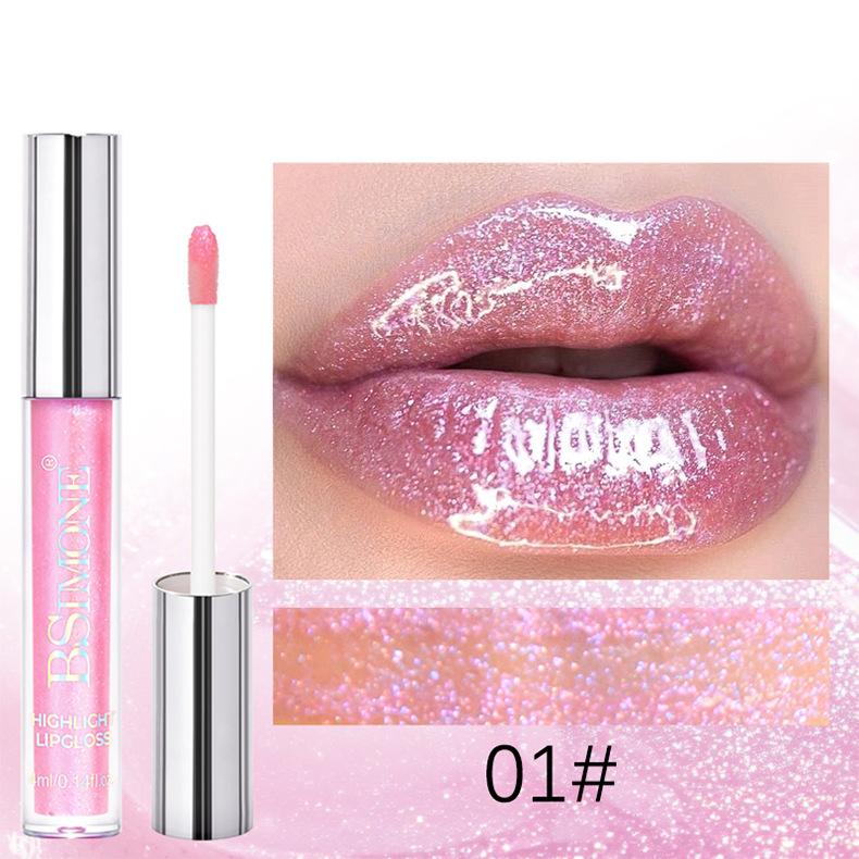 

BSIMONE Pearlescent Moisturizing Lip Gloss Shimmer Watery Lip Glaze Plump Lip Transparent Lip Glaze 1