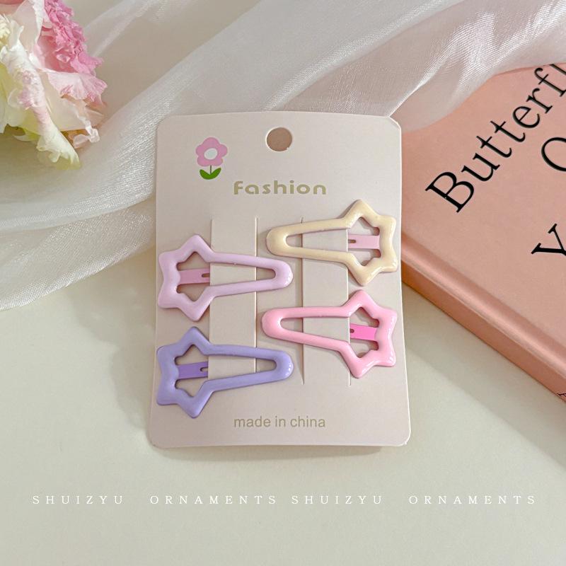 Dopamine Color Bangs Hair Clip Sideburns for Kids & Women - Duckbill Hairpin Headwear