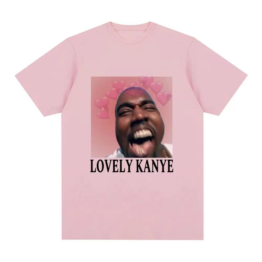 Funny Lovely Kanye West Meme T-shirt Men Fashion Vintage Hip Hop T Shirt Casual Cotton Short Sleeve Oversized T-Shirts Unisex