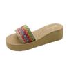 Wedges Slippers Women Summer Platform Shoes Slides Women Luxury Designer Slippers Outdoor Beach Womens Shoes Chanclas Mujer