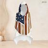 Women Plus Size Hooded Long Sleeve Printed High Low Top And Fitted Pants Two Piece Set