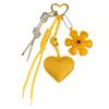 Sunflower Flower Heart Keychain Vintage Bag Ornament Fashion Bag Hanging  Keys
