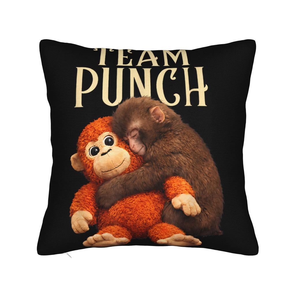 Baby Viral Monkey Punch Hugging Pillow Case Square Pillow Cover For Couch Sofa Bedroom Funny Cushion Cover