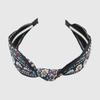 LALA Bohemian Imported Lace Hairband - Dark Blue