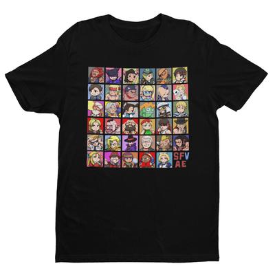 Street Fighter 5 Postacie Ghibi - Premium Koszulka Unisex - Grafika z Gry Arcade