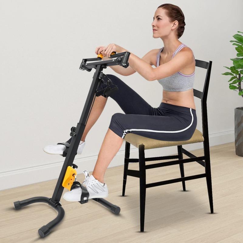 Foldable Home Pedal Exercise Bike Cycling Stepper Pedal Exerciser for Seniors United States