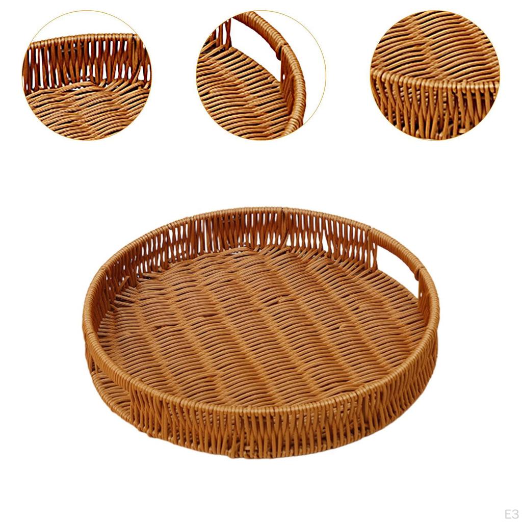Handwoven Tray for Serving Fruits And Snacks, Storage Basket Events