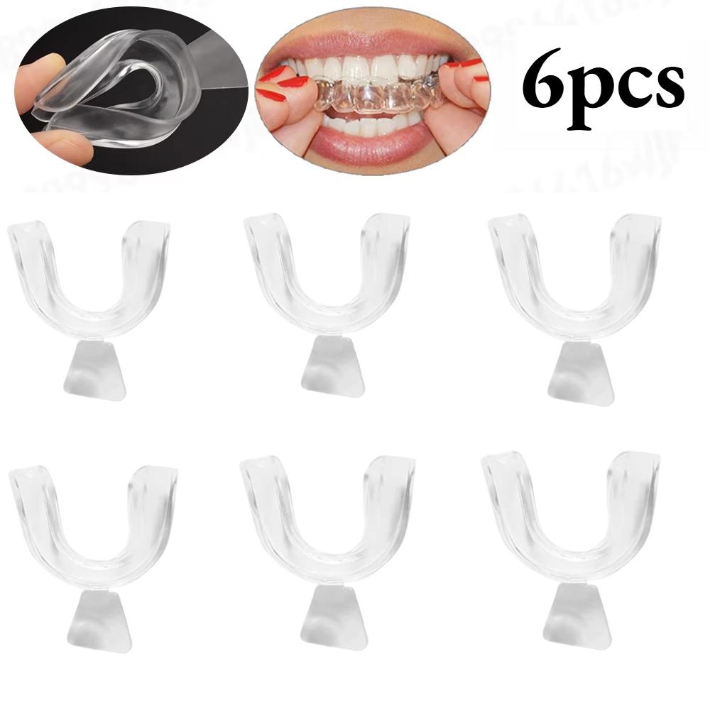 1/4/6pcs Comfortable Sports Mouth Guard - Durable Washable Reusable Dental Protector for Men Women Unisex Whitening Teeth