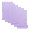 A5 A6 TransparentPaper Index Divider Cute 6 Holes For Binder Planner Notebook Stationery Notebook Paper Divider Accessories