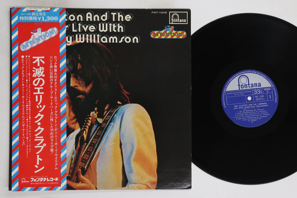 LP Record ERIC CLAPTON - Eric Clapton Yardbirds Live With So PAT1005 FONTANA 1974 Japan Obi Rock Used