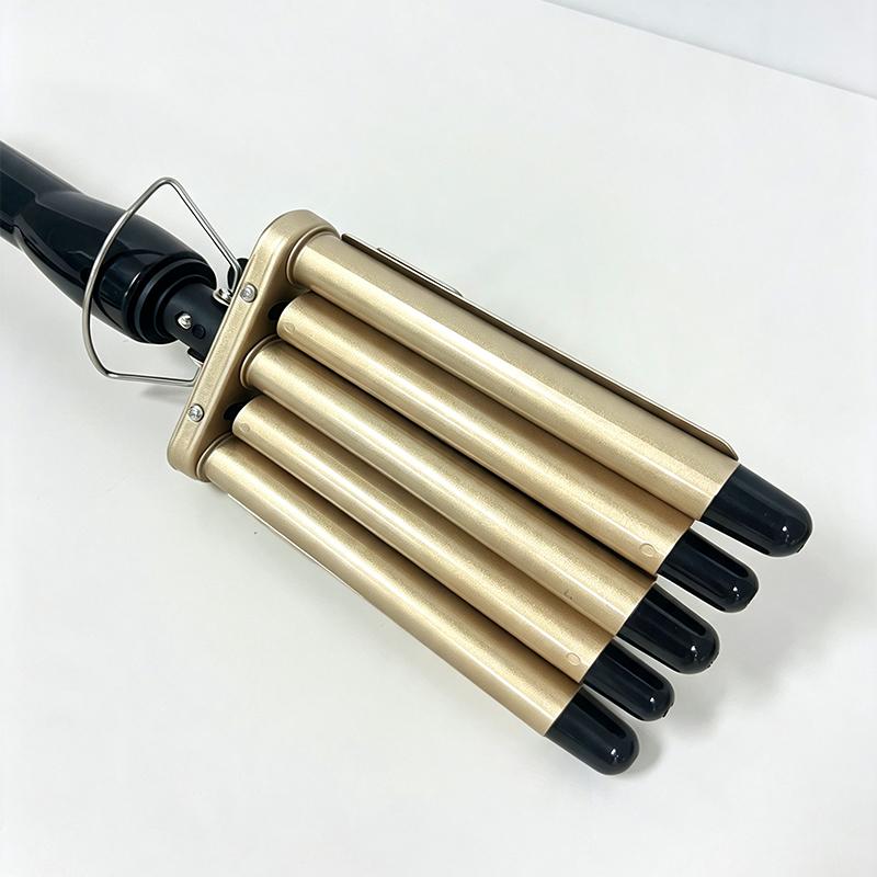 Professional large-bubble curling iron with automatic rotation for waves. Suitable for home use and beauty salons.