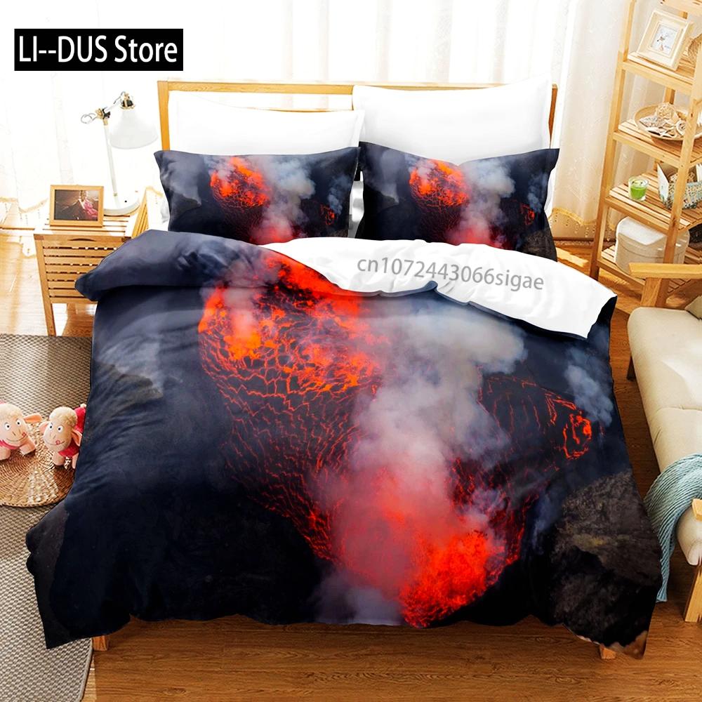 Volcanic Bedding Set Single Twin Full Queen King Size Desert Bed Set Aldult Kid Bedroom Duvetcover Sets 3D Print Men Women Gift