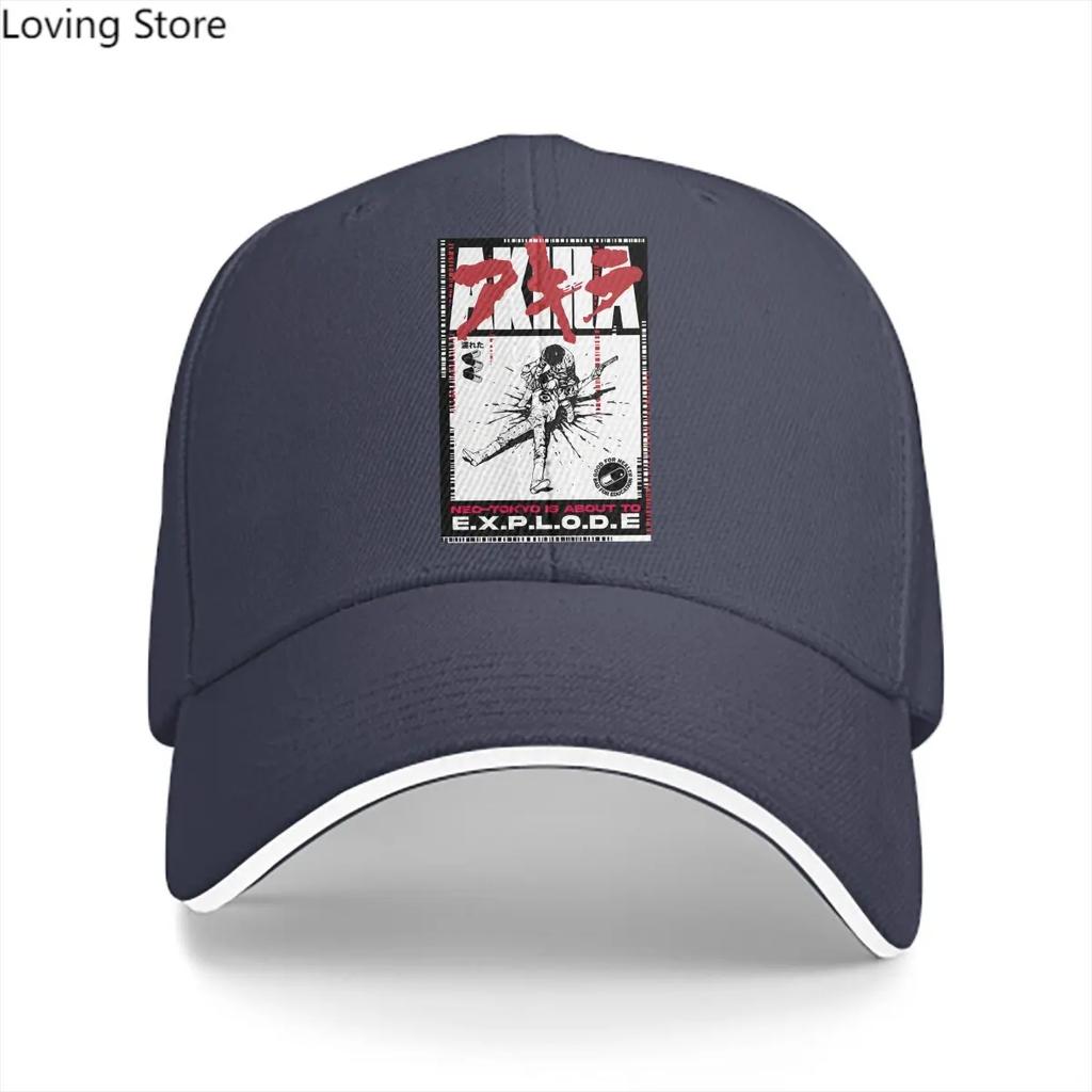 MANGA Solid Color Baseball Caps Peaked Cap Akira Sun Shade Hats Men Women