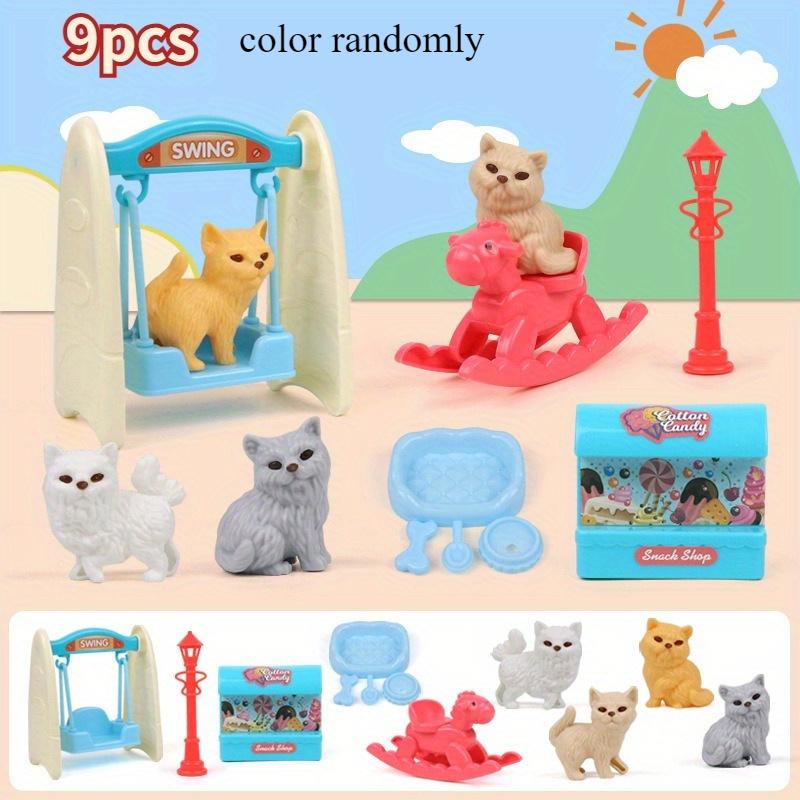 Χαριτωμένο Καλάθι Κατοικίδιου Σκύλου Οικογενειακά Παιχνίδια Σετ Κούκλας Σκύλου Παιχνίδια Κλουβιού Παιχνίδια Σκηνής Χριστουγεννιάτικη Διακόσμηση Δώρα Ευχαριστιών χρώμα τυχαία