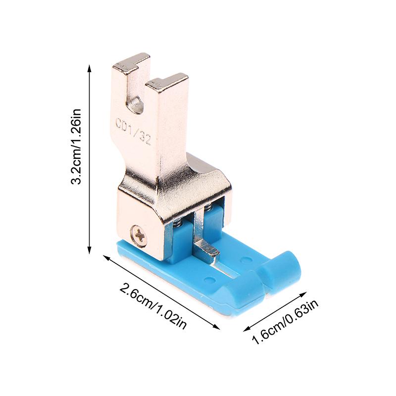 Cd 1/32'' 1/16'' Plastic Double Compensating Presser Foot Industrial Sewing Machine Lockstitch Sewing Machine Standard Foot