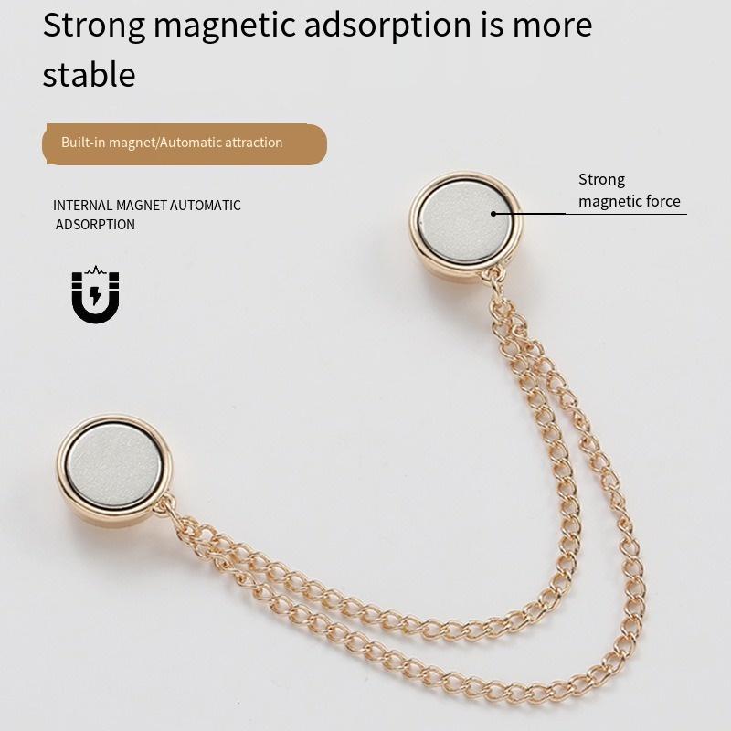 1PC Trouser Foot Fixed Magnetic Buckle Change Trouser Leg Change Cuff Length Change Short Artifact Removable Nail-free Seam-free Metal Leg Buckle