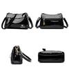 3 Layers Women Handbag Purses Luxury Designer Patent Leather Shoulder Messenger Bags for Female Vintage Crocodile Summer Sac