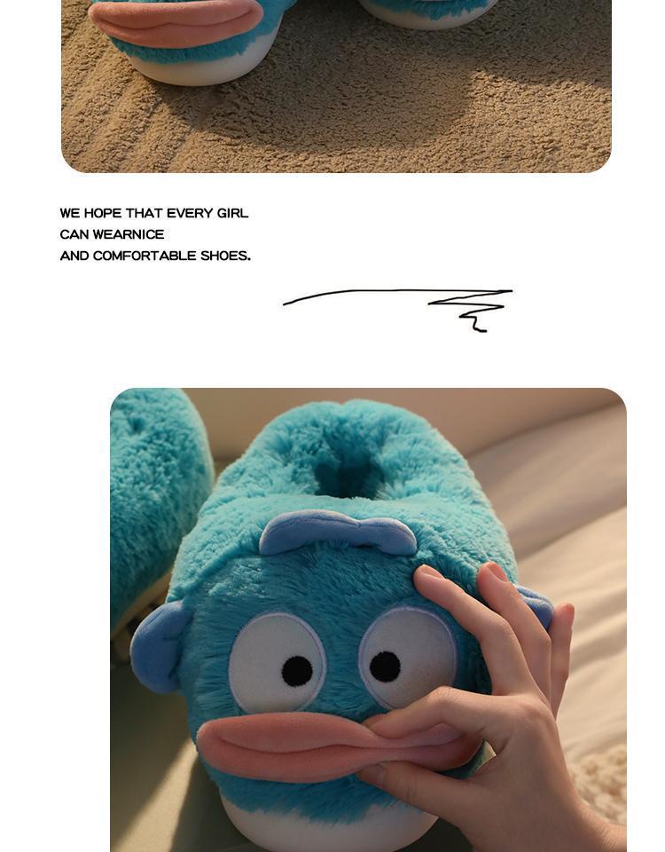 Cozy Furry Cotton Slippers: Non-Slip, Warm Velvet, for Couples - Perfect for Autumn/Winter