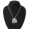DIESEL Double Plate Dog Tag Necklace Pendant DX1143040 [Diesel] [Item]