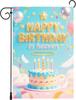 Happy Birthday In Heaven Garden Ag Funeral Memorial Ags for Cemetery Happy Heaven Birthday Banner Grave Cemetery Outdoor PPZ