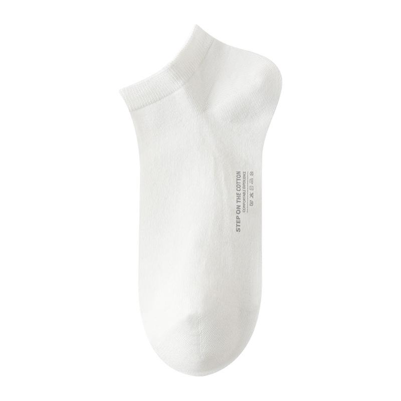 Female Spring and Summer Pure Cotton 7A Antibacterial Deodorant Sweat Absorption with Short Boat Socks