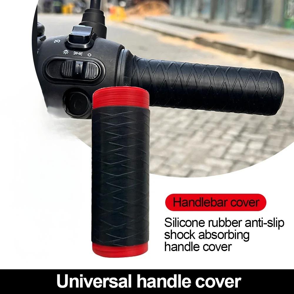 SEAMETAL Self Shrinking Motorcycle Handlebar Cover Silicone Non-Slip Anti Vibration Motorcycles Grip Covers Sleeve Protector
