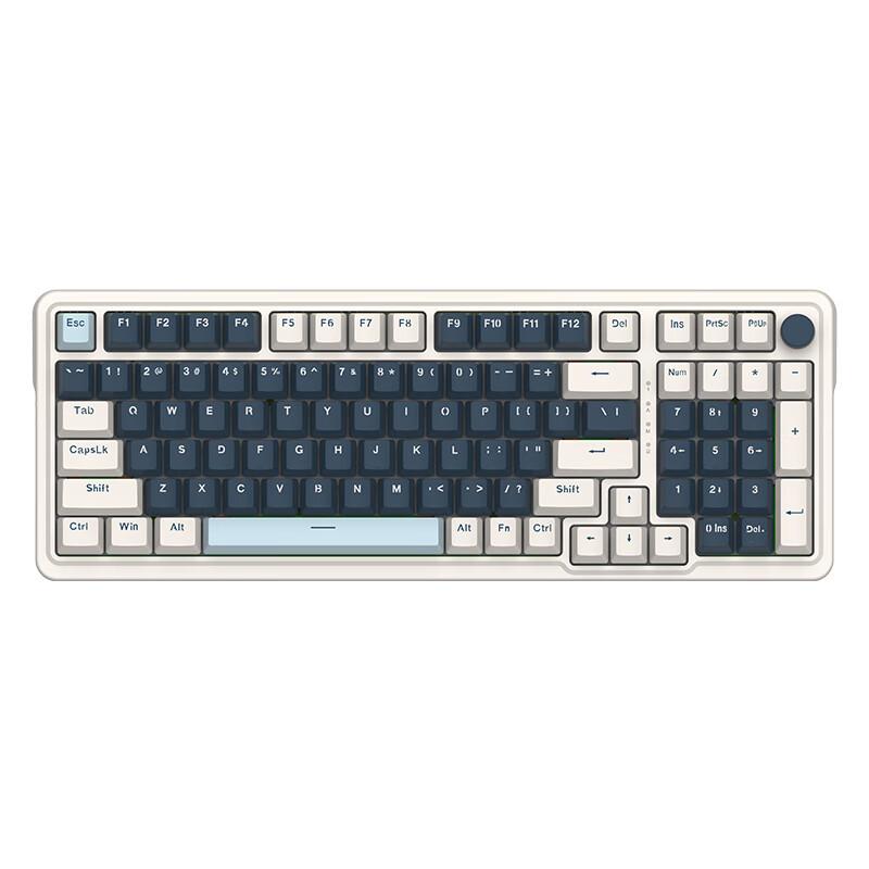 Red Dragon KS99 Tri-mode Wireless RGB Backlit USB-C Mechanical Keyboard Custom-built Full-key Hot-swappable Switches Gaming