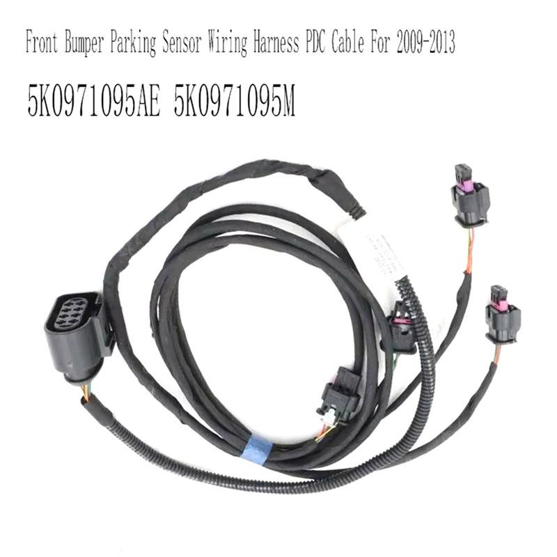 Lasting Car Front Bumper Parking Sensor Wiring Harness PDC Cable For VW Golf 6 MK6 2009-2013 5K0971095AE 5K0971095M