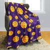 Purple Basketball Series Printed Blanket for Sofa Bed Travel Camping Living Room Office Conditioning Blanket