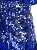 Girls Sparkling Sequins Jumpsuit V Neck Cap Sleeve Bodysuit Birthday Party Stage Performance Costume