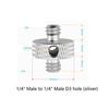 1/4" to 3/8" Screw Adapter Converter Threaded Spigot Mount for GoPro Action Camera Flash Tripod Monopod Light Stand Microphone