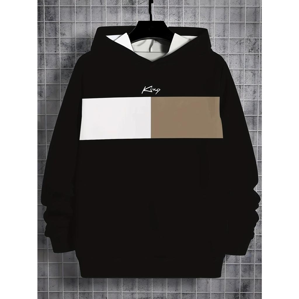 Boys' 3D Printed Casual Pullover Sweatshirt, Boys' Outdoor Casual Hoodie Top Hooded Sweatshirt