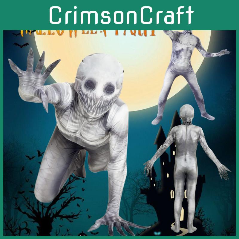 Werde zur Creepypasta-Legende mit dem Rake Morphsuit-Kostüm für Halloween