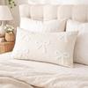 Cute Bow Pillowcase Birthday Party Decor Soft Pillow Cover for Home Girls Favors Cushion Cover Wedding Baby Shower Supplies